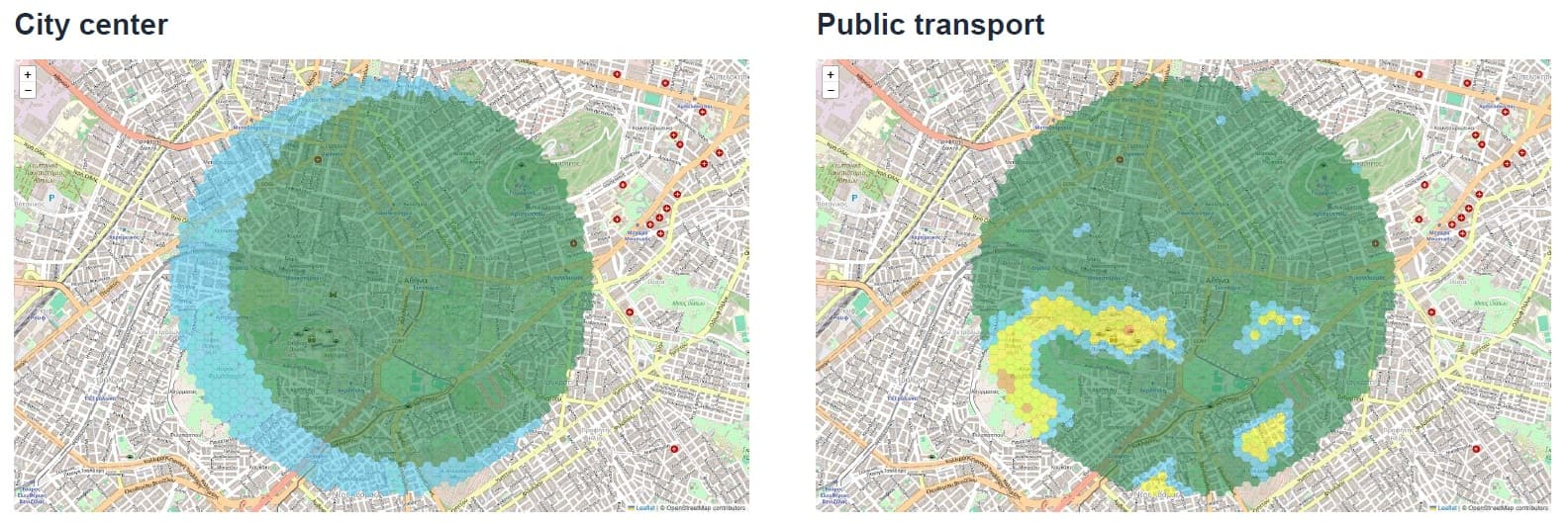 Plaka City Center & Transport Maps
