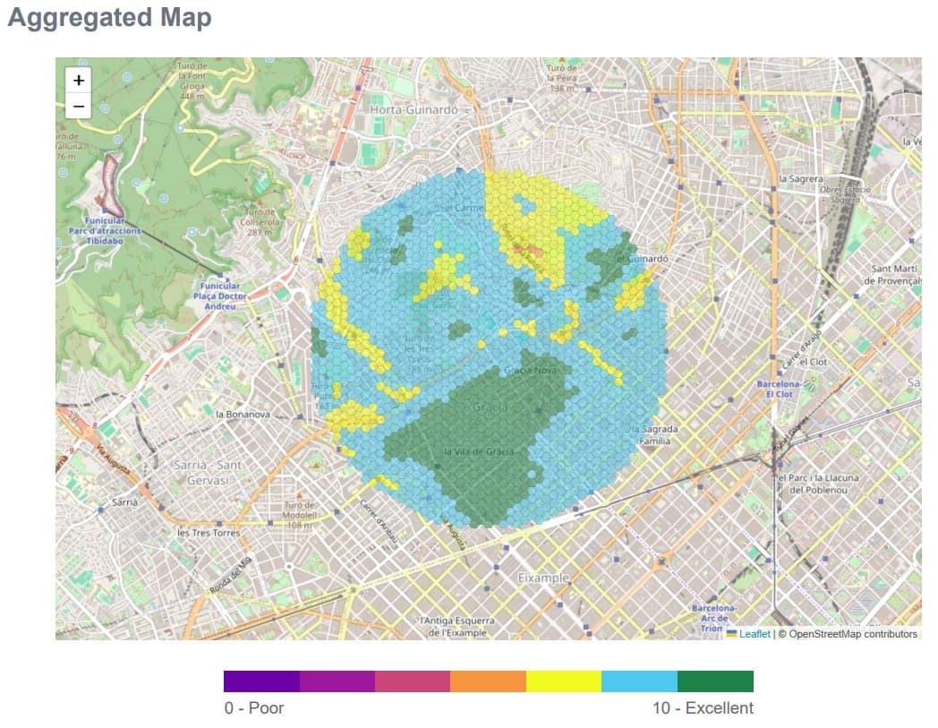 Gràcia Aggregated Map