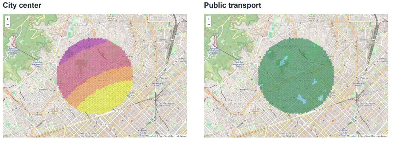 Gràcia City Center & Transport Maps