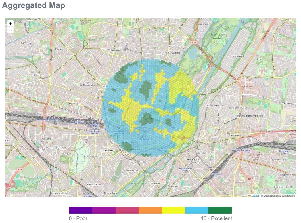 Altstadt-Lehel Aggregated Map