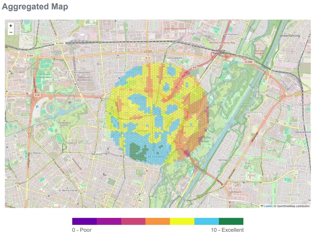 Schwabing Aggregated Map