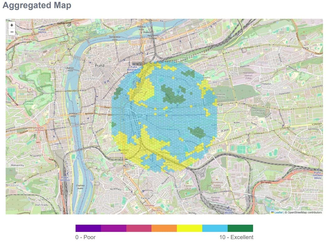Vinohrady Aggregated Map