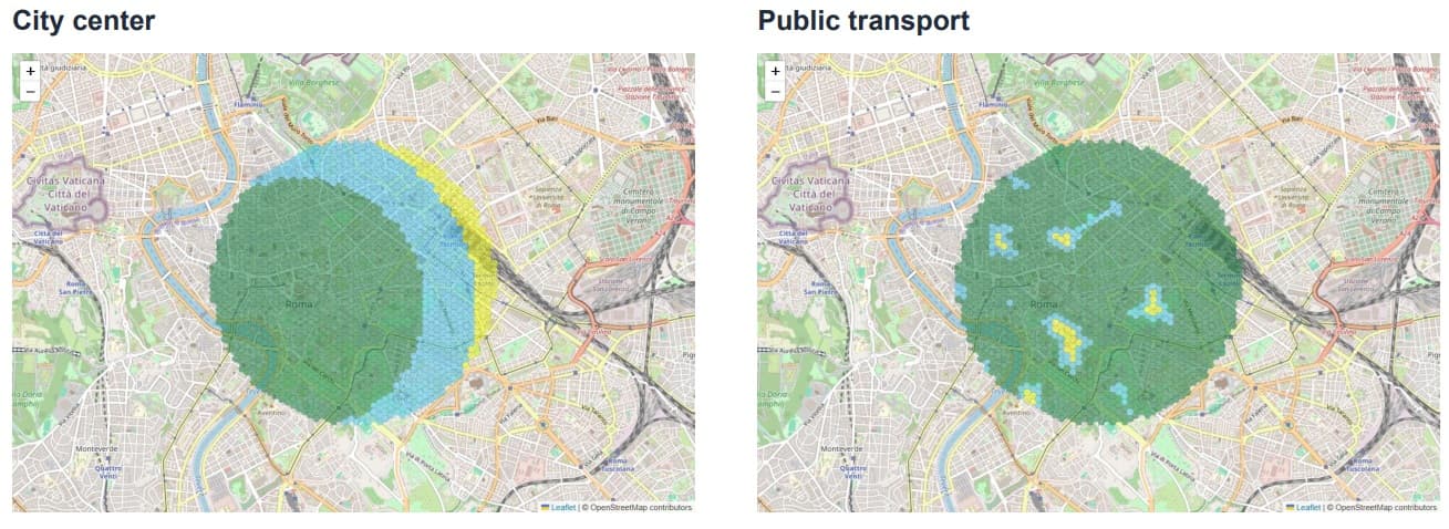 Monti City Center & Transport Maps