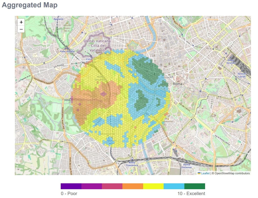 Trastevere Aggregated Map
