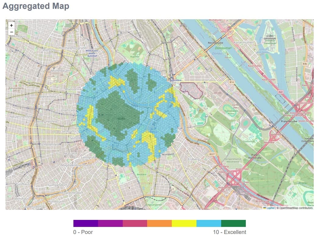 Vienna Aggregated Location Quality Map