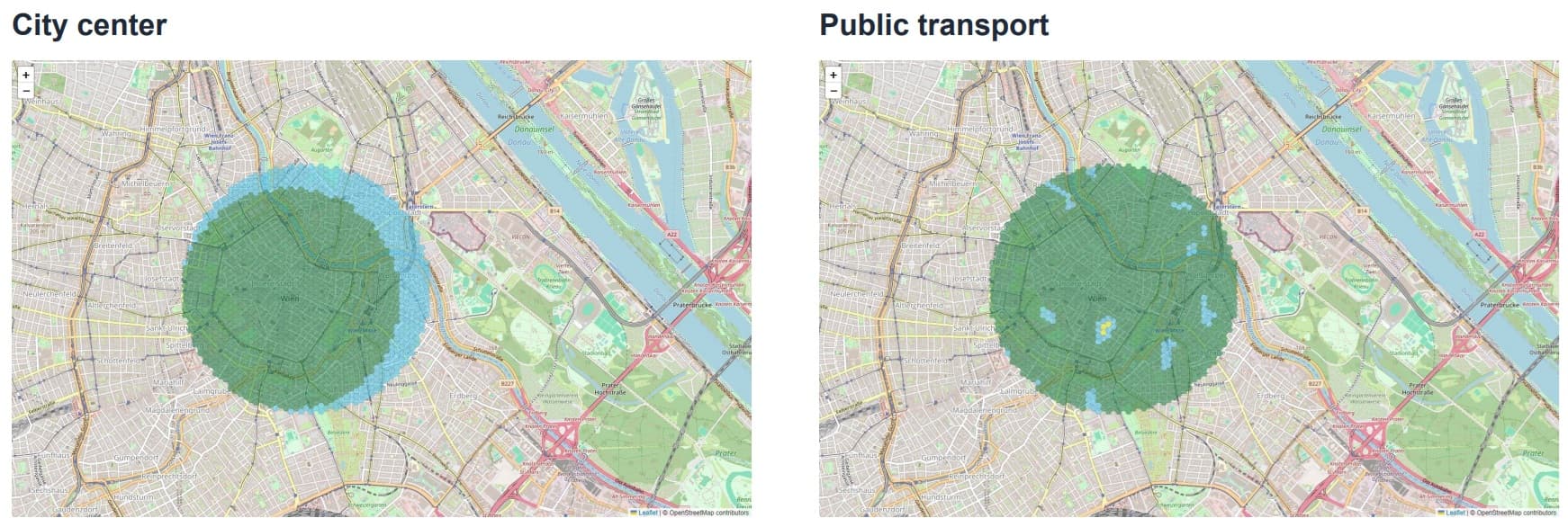 Vienna City Center & Transport Maps