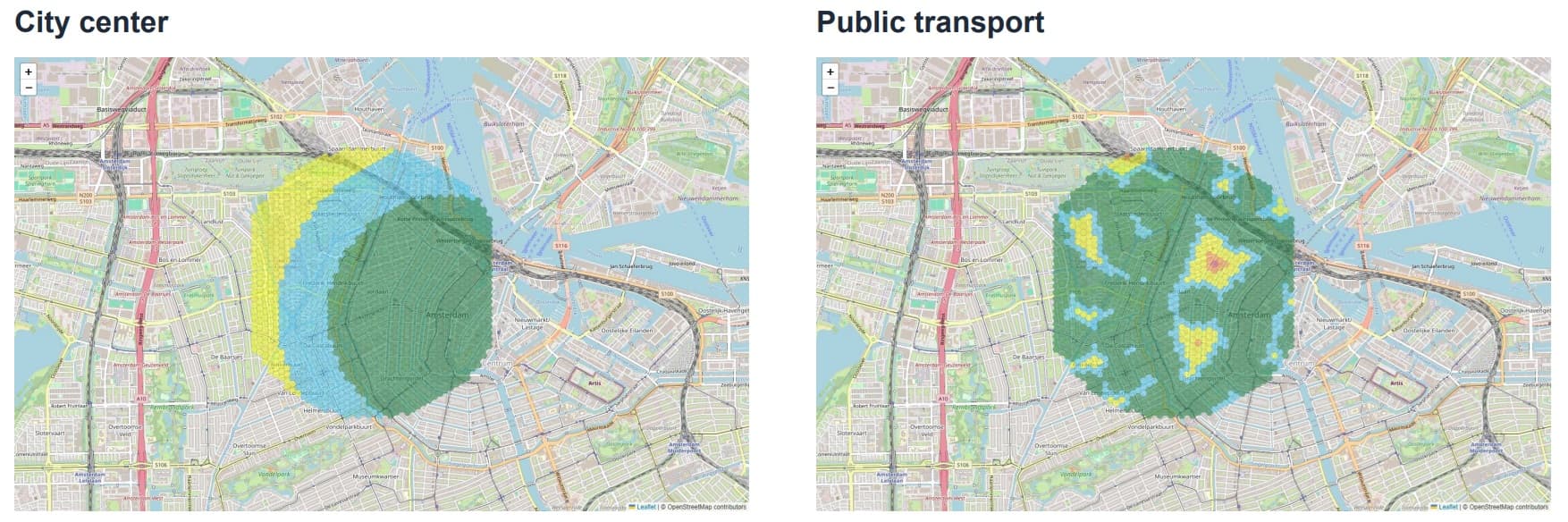 Jordaan City Center & Transport Maps