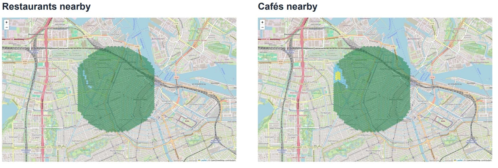 Jordaan Restaurants and Cafés Maps